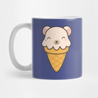 Pleasing Kawaii Cute Polar Bear Ice Cream Mug